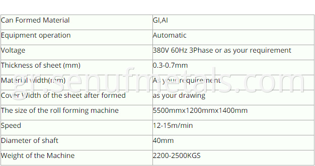 Cz Purlin Roll Forming Machine2